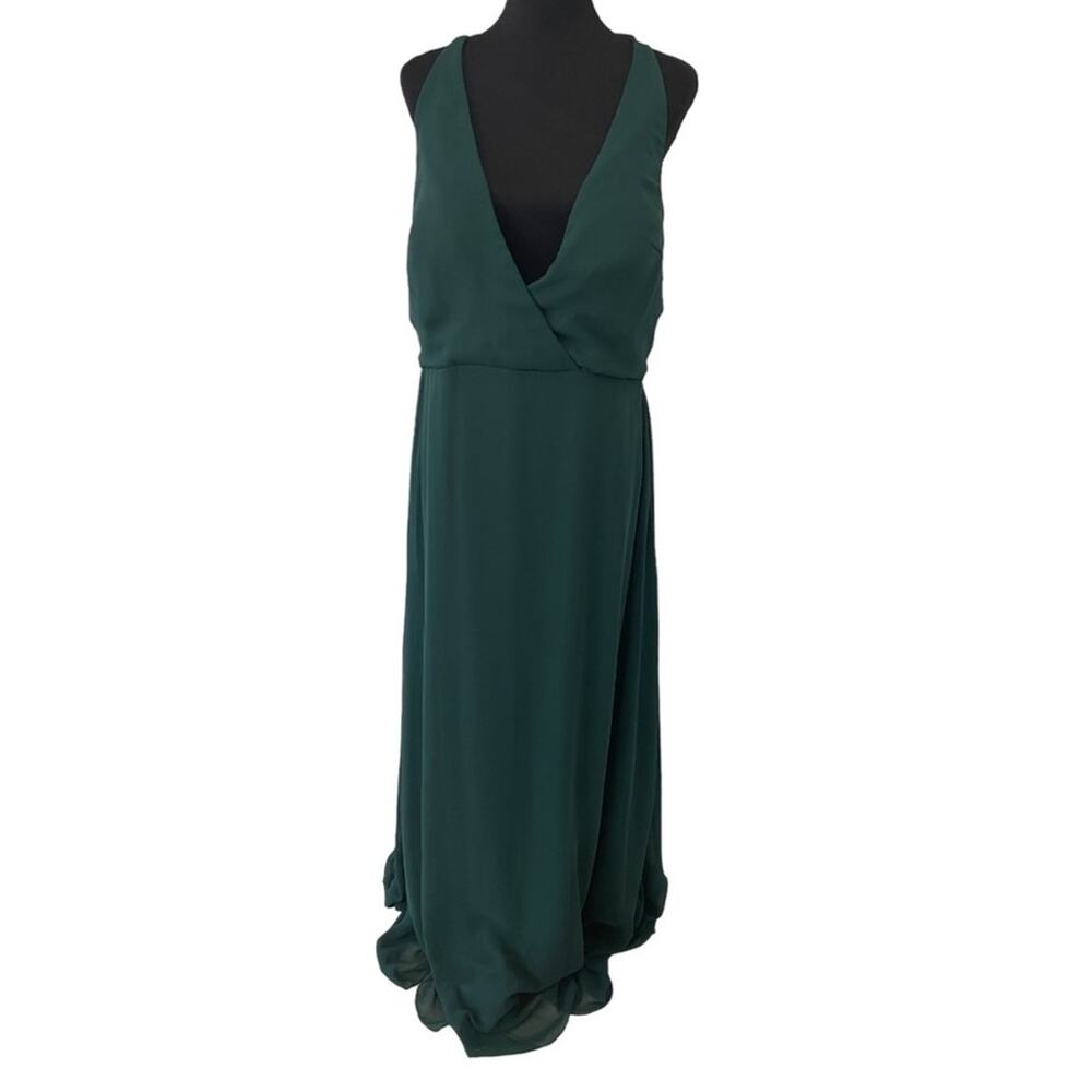 New ~ BIRDY GREY ~ “Moni” emerald green gown 2XL PROM FAST SHIP! - Picture 7 of 11